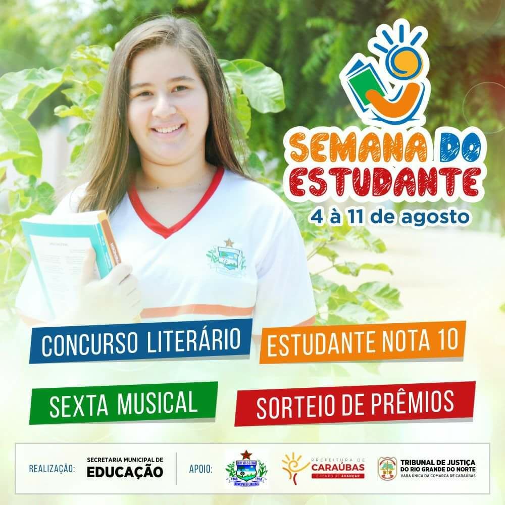 Escolas municipais desenvolvem atividades da “Semana do Estudante” em Caraúbas.
