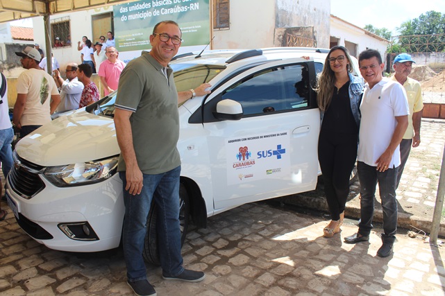 Em visita a obras de UBS prefeito Juninho Alves entrega veículos à Saúde e à Guarda Municipal