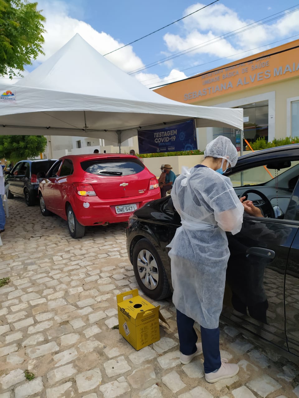 Secretaria de Saúde divulga balanço do primeiro dia de testagem Drive-Thru em Caraúbas