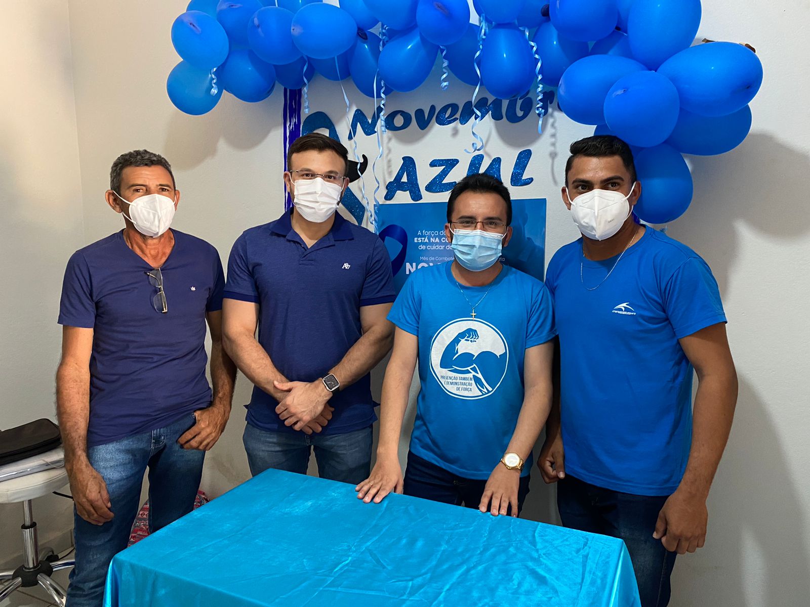 UBS da Cachoeira realiza atividades do Novembro Azul que combate o câncer de próstata