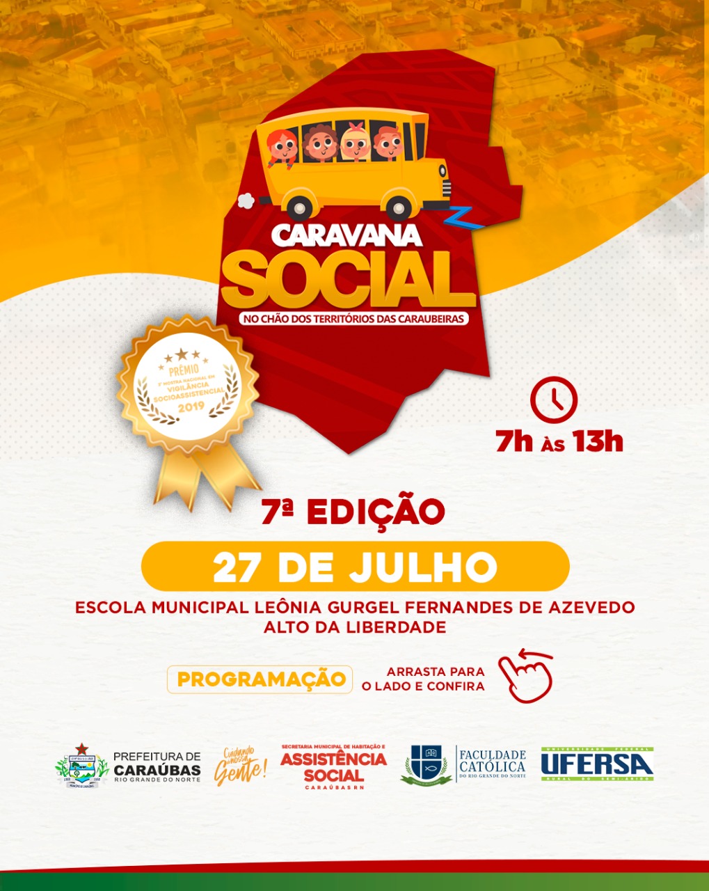 Caravana Social retorna com força total e irá beneficiar moradores do Alto São Severino em Caraúbas