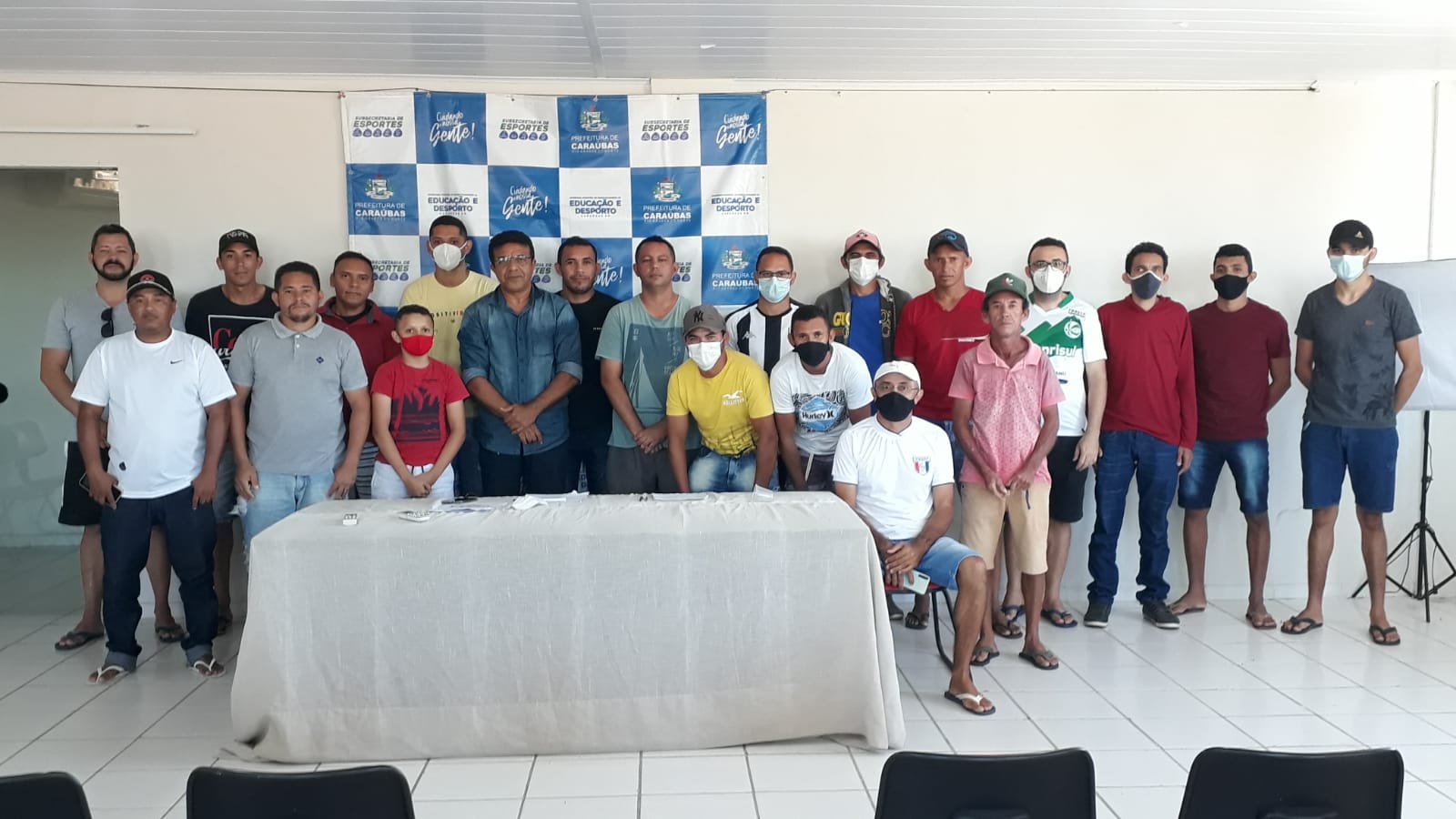 Prefeitura de Caraúbas realiza Arbitral para definir detalhes da Copa Municipal de Futebol