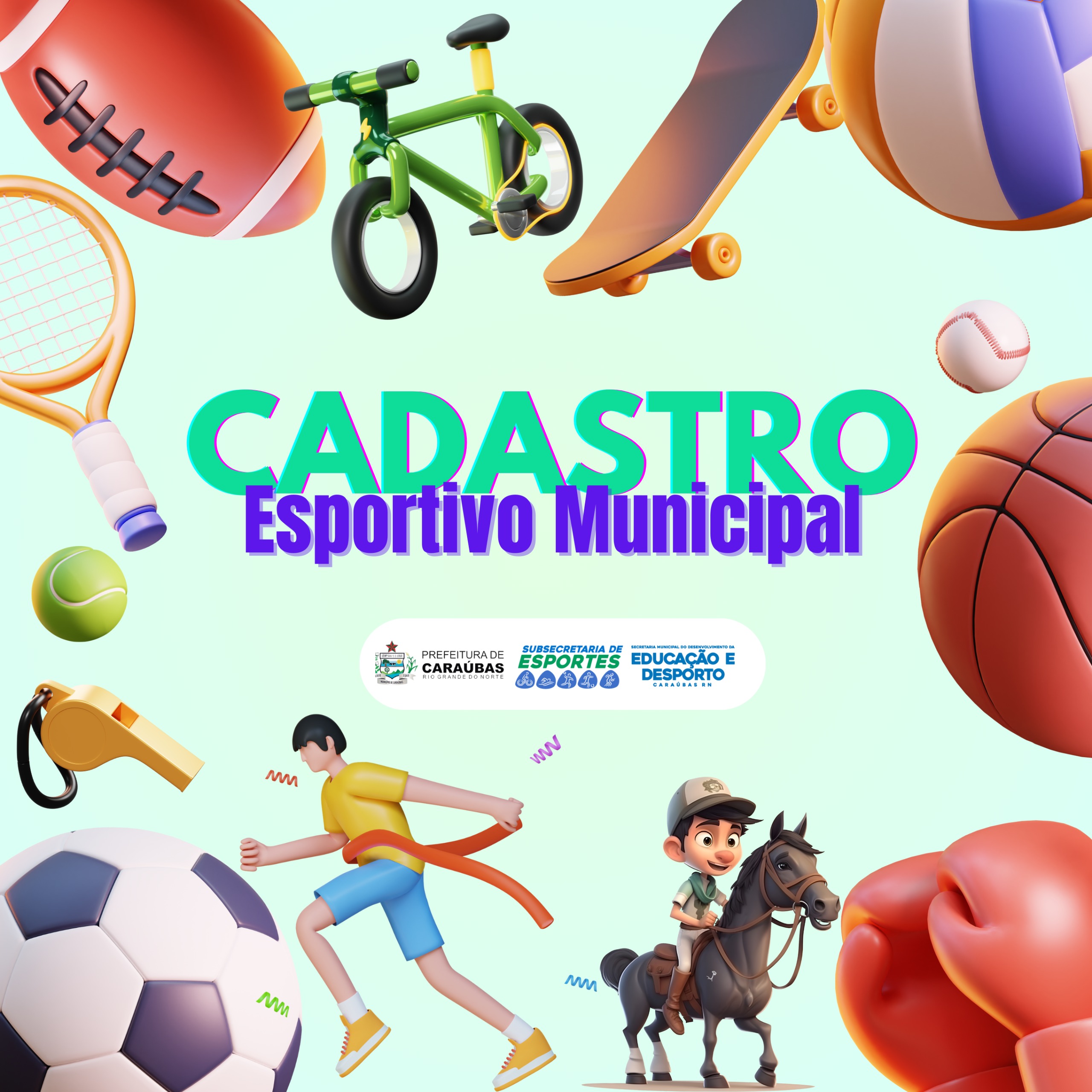 Prefeitura de Caraúbas inicia cadastramento esportivo no município